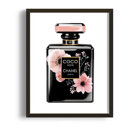 chanel bottle flowers print|coco chanel clip art.